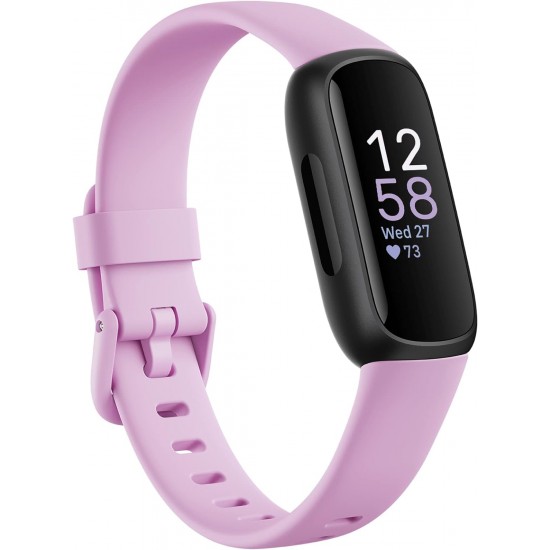 Fitbit Inspire 3 Smart Fitness Tracker Exercise Watch Lilac Bliss